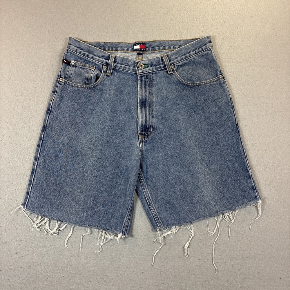 Vintage Y2K Tommy Hilfiger Jeans 2001 Men's 36 Cut Off Shorts Relaxed